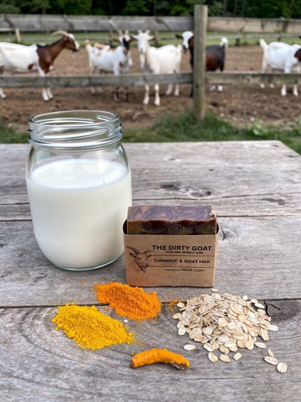 turmeric goat milk soap bar