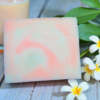 Jasmine Scented Soap, white and pink swirl